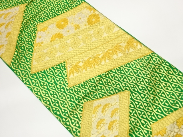 JAPANESE FUKURO OBI / WOVEN PINE & BAMBOO